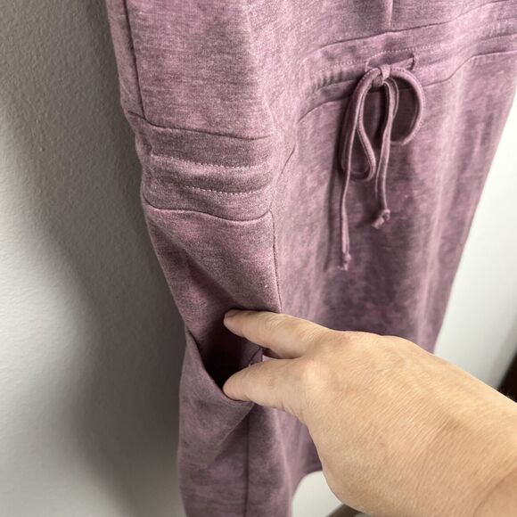 NWT Marika XXL Becca Cap Sleeve Jersey Dress Color: Inky Tie Dye Dusky Orchid - Picture 4 of 13